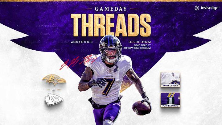 Ravens Reveal Uniform Combination for Chiefs Game