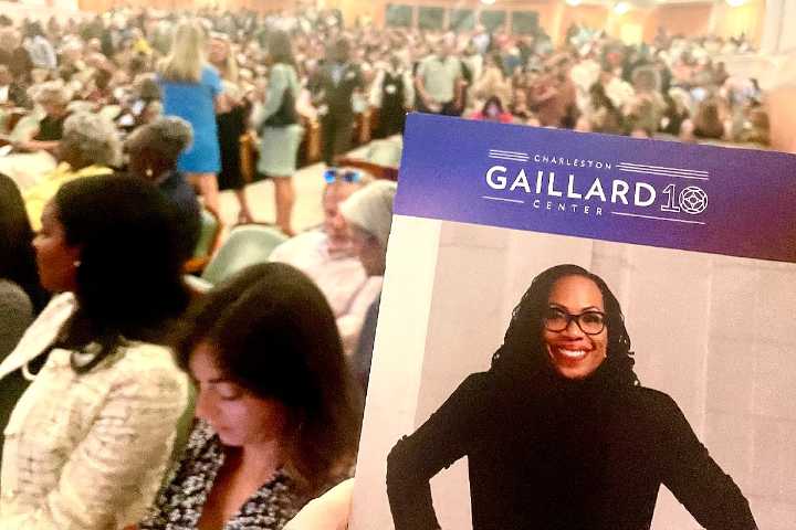 At packed, joyous Gaillard, Jackson talks Southern roots, role of dissent 