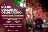 Si te ponen a chambear el día de la Independencia, deben pagarte triple