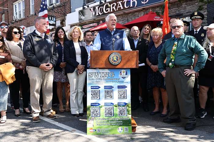 Nassau County Executive Bruce Blakeman Touts Economic Impact Of Upcoming Ryder Cup