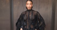 Lori Harvey Stuns in Sheer Black Dress Amid Viral Thong Picture