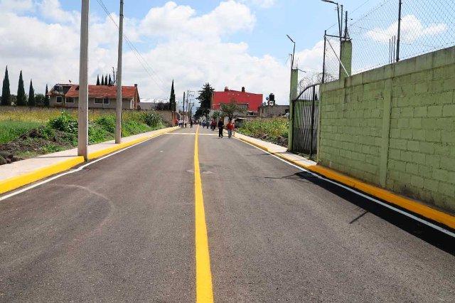 San Mateo Atenco entrega obra vial en San Isidro: pavimentan la Calle del Taller