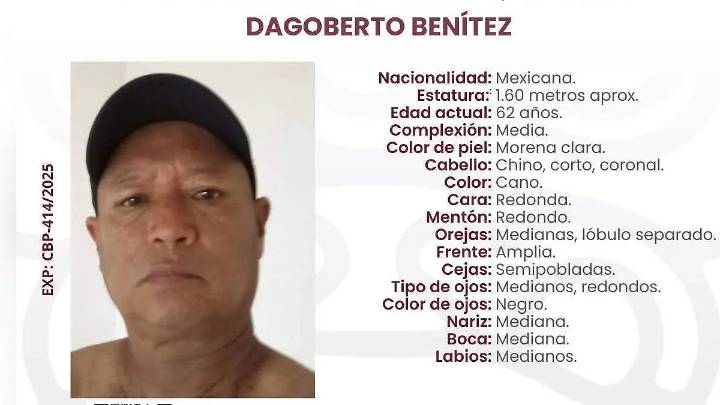 Familiares piden ayuda para localizar a Dagoberto; lleva nueve días desaparecido