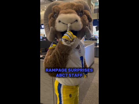 Rampage surprises ABC7 staff!