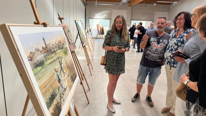 Abel Florido repite triunfo en el Concurso de Pintura Rápida ‘Memorial Pepe Beltrán’ de Binéfar