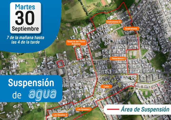 Programan suspensión de agua en varios sectores de Pasto