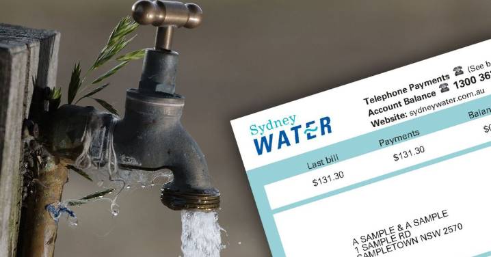 Sydney water bills increase: Residents to face $475 water price hike by 2029
