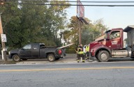 Separate crashes investigated in front of Weathersfield Fire Station