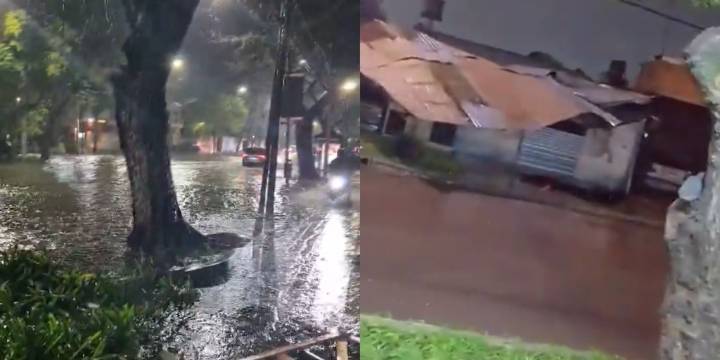 Calles inundadas y techos volados: así quedó el AMBA luego de la fuerte tormenta