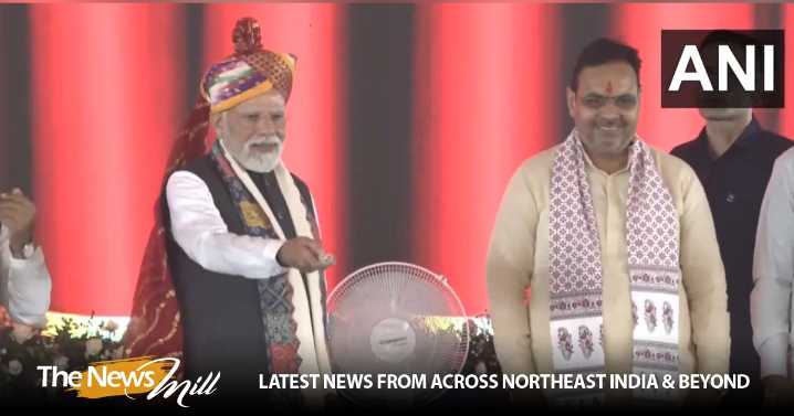 PM Modi unveils development projects worth Rs 1,22,100 crore at Banswara in Rajasthan