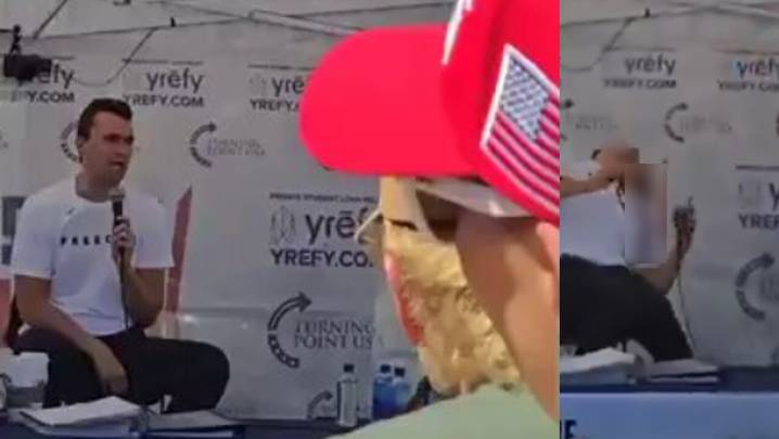 ¡Atención! En videos quedó el momento en que disparan contra Charlie Kirk en una Universidad de Utah