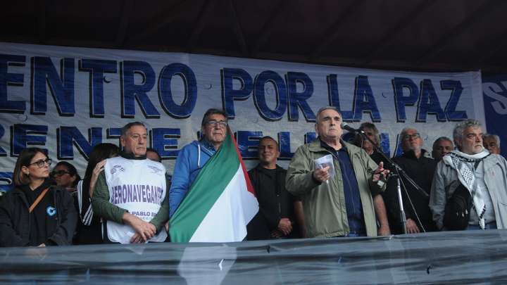 Los gremios en la calle para rechazar el alineamiento de Milei con Estados Unidos e Israel