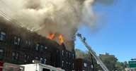 Large fire in Pittsburgh's Squirrel Hill neighborhood causes collapse at apartment building