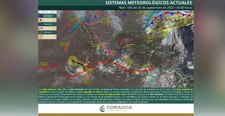Tormentas y vientos ponen en alerta a Oaxaca: Protección Civil emite advertencia por lluvias intensas