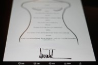 Trump note to Epstein that he denies writing is released by Congress