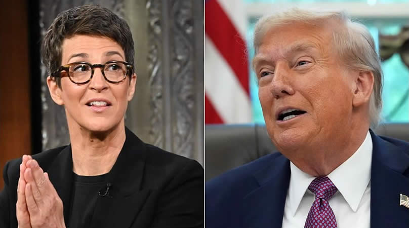 Rachel Maddow challenges Trump as Epstein birthday letter resurfaces despite his denials