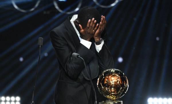 La emoción de Dembelé al recibir el Balón de Oro y los festejos en las calles de París
