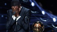 Tearful Dembele dedicates Ballon d'Or to PSG and the fans