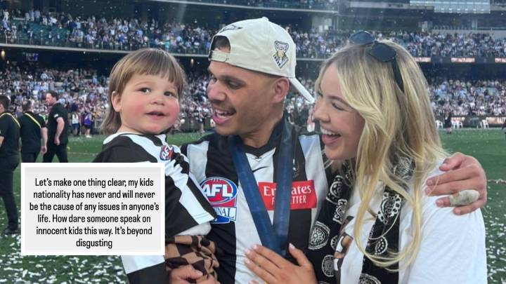 Bobby Hill: Collingwood star’s ex partner Georgia Devlin slams ‘beyond disgusting’ remarks around his absence