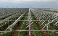 China enlists solar panels in war to halt desert sands