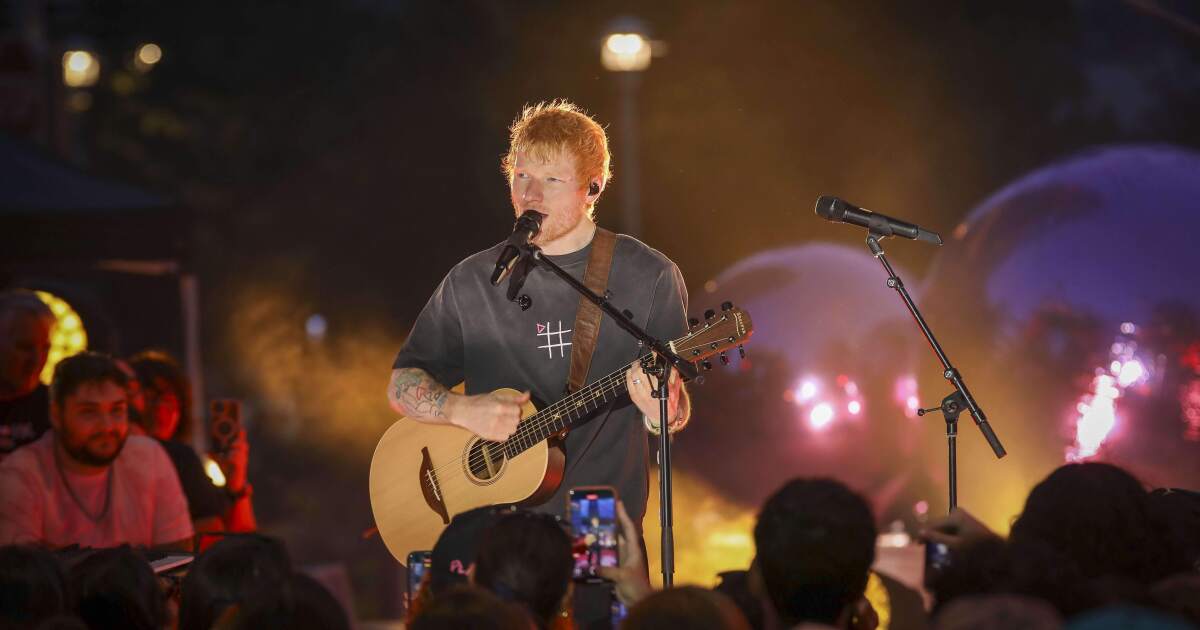 Ed Sheeran to play at Raymond James Stadium in 2026