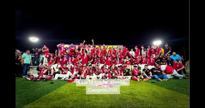 Veinticinco años después, se acabó la sequía: Indios campeones de la Liga Estatal de Beisbol