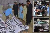Pakistan suicide bombing near a political rally kills 13 and wounds 30