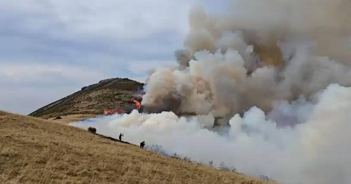 Un nuevo incendio en el Casaio, Carballeda de Valdeorras