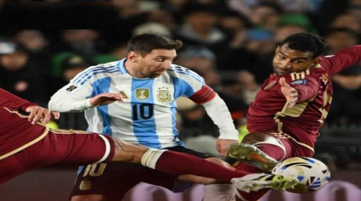 Argentina vence 3-0 a Venezuela