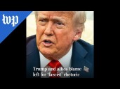 Trump blames left for 'fascist' rhetoric he has also used