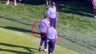 Rory McIlroy appears to stick finger up at heckler live on TV just hours after making admission about Ryder Cup crowd