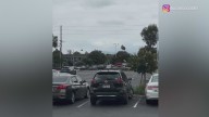 Wild video shows road rage incident unfold in Southern California shopping center parking lot 