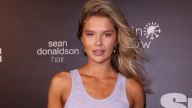 ‘SI’ Swim model risks tiny piece of fabric as top to flaunt flawless bikini body