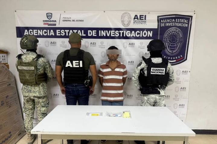 Detiene AEI a presunto extorsionador en la colonia Anapra