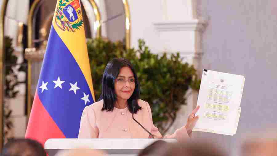 Delcy Rodríguez anunció que decreto de conmoción exterior está firmado en caso de ataque a Venezuela