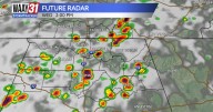 Scattered showers and storms through Thursday