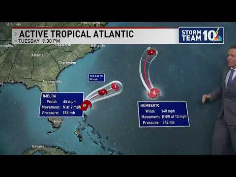 Tropical Storm Imelda expected to become hurricane off East Coast