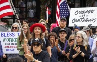 Hundreds in Seattle march against Trump, in support of workers