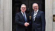 Anthony Albanese faces criticism for speaking at UK Labour Party Conference