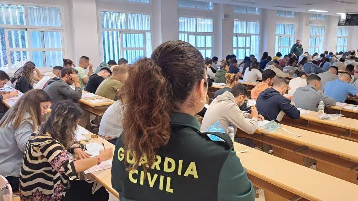 Cerca de 28.000 personas opositan este sábado a las 3.000 vacantes disponibles en la Guardia Civil