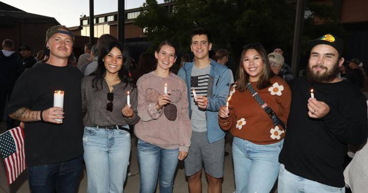 Gallery: Crowd gathers at Flagstaff City Hall for Charlie Kirk vigil