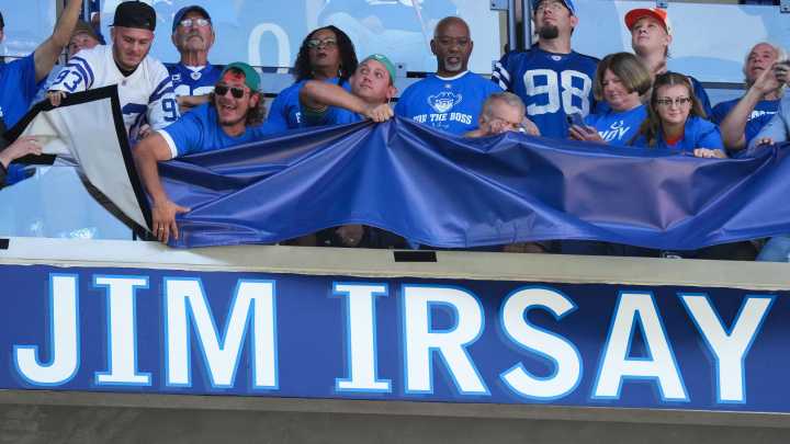 See photos of for Indianapolis Colts owner Jim Irsay Ring of Honor induction