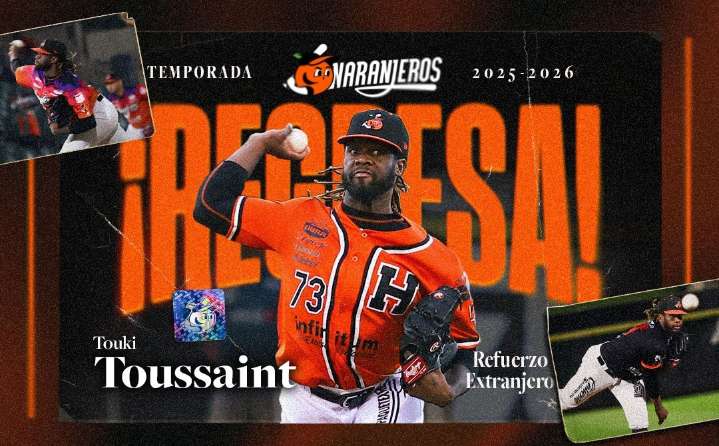 Touki Toussaint lanzará para Naranjeros