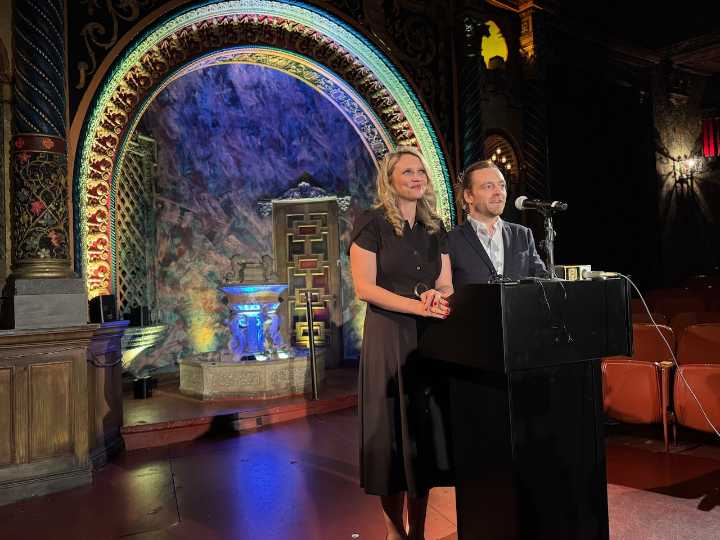New Kalamazoo State Theatre owners shared one of their first dates at historic venue