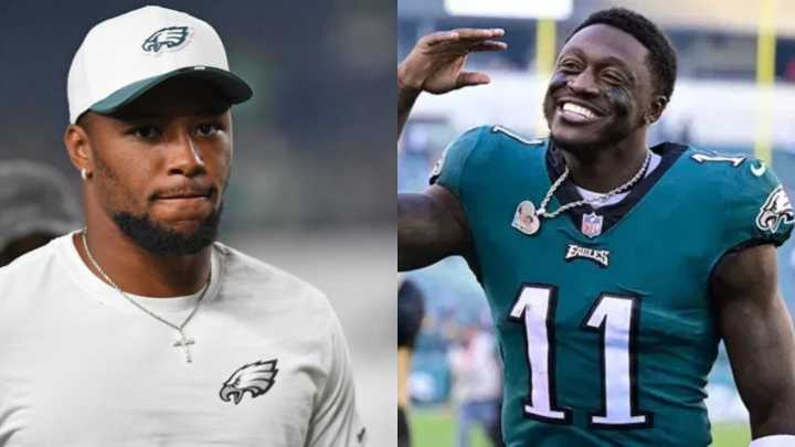 AJ Brown’s Locker Room Character Grabs Saquon Barkley’s Attention Amid Eagles WR’s Struggles Eagles running back Saquon Barkley praises AJ Brown's selfless attitude despite receiver's quiet statistica