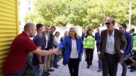 Sanz visita las nuevas instalaciones de SAMUR-PC y Madrid Salud en el distrito de Moratalaz