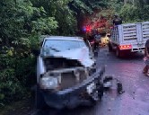SE REPORTÓ CHOQUE ENTRE DOS CAMIONETAS