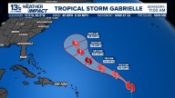 Tropical Storm Gabrielle forms, expected to become a hurricane