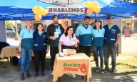 La Municipalidad montó un stand informativo para concientizar a los vecinos sobre prevención del suicidio