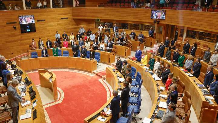 Polémica en el Parlamento de Galicia por un minuto de silencio sobre "el genocidio" en Gaza